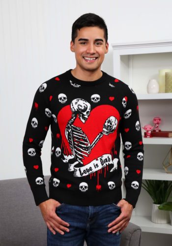 Love is Dead Valentine's Day Adult Sweater