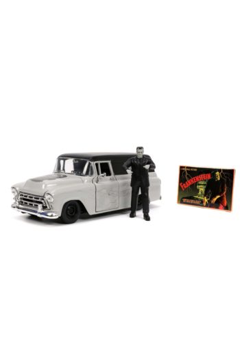 1:24 Scale 1957 Chevy Suburban Delivery Van with Frankenstein Figure