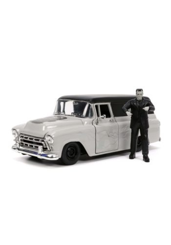 1:24 Scale 1957 Chevy Suburban Delivery Van with Frankenstein Figure