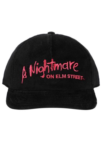 Adult Nightmare On Elm Street Embroidered Logo Corduroy Hat