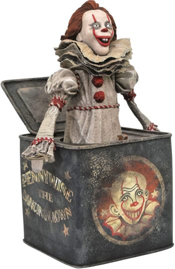 DIAMOND SELECT TOYS It Chapter Two Gallery: Pennywise in The Box PVC Diorama, Multicolor