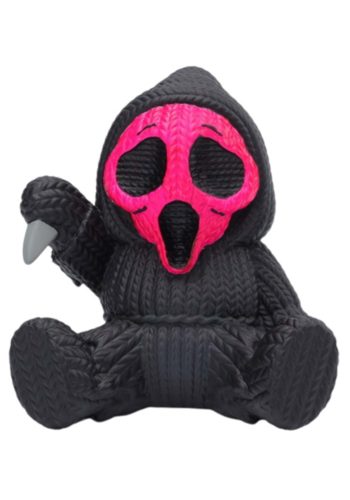 Fluorescent Pink Ghost Face Handmade by Robots Vinyl Figure