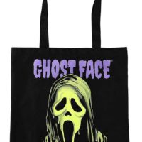 Ghost Face Green Drip Canvas Tote Bag