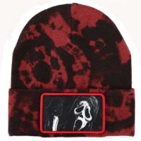 Ghost Face Patch Tie Dye Beanie