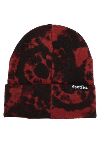 Ghost Face Patch Tie Dye Beanie