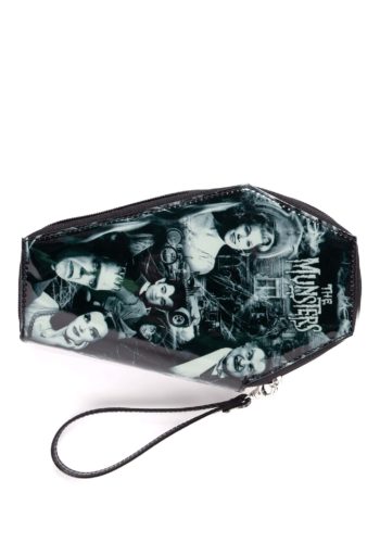 Monster Collage The Munsters Patent Coffin Wallet