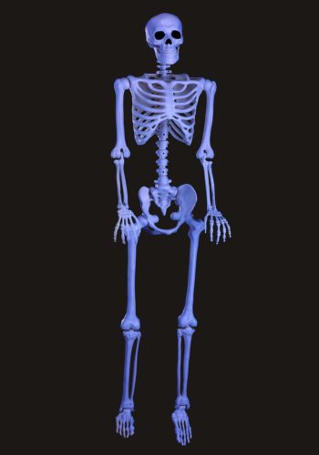 60" Ghostly Blacklight Skeleton