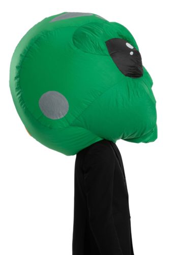 Inflatable Alien Bobblehead Costume Mask