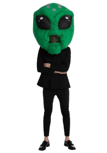 Inflatable Alien Bobblehead Costume Mask