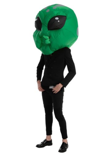 Inflatable Alien Bobblehead Costume Mask