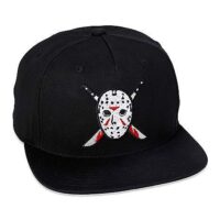 Bloody Jason Mask and Knives Snapback Hat - Friday the 13th