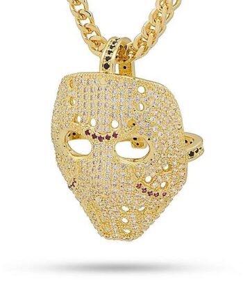 CZ Jason Mask Chain Necklace - Friday the 13th