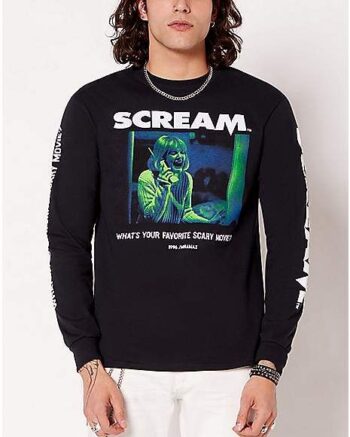 Favorite Scary Movie Long Sleeve T Shirt - Scream