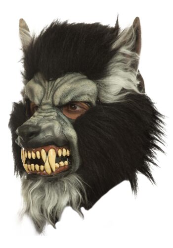 Gray Howling Werewolf Mask