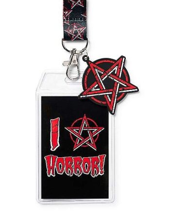 I Love Horror Lanyard