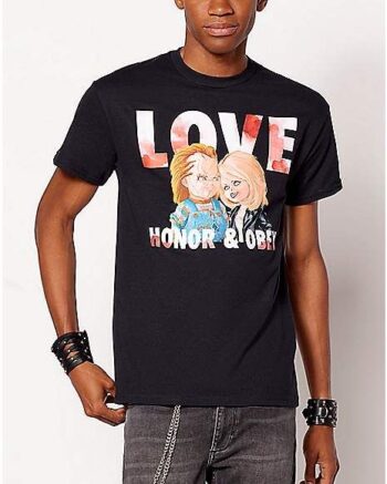 Love Honor and Obey T Shirt - Bride of Chucky