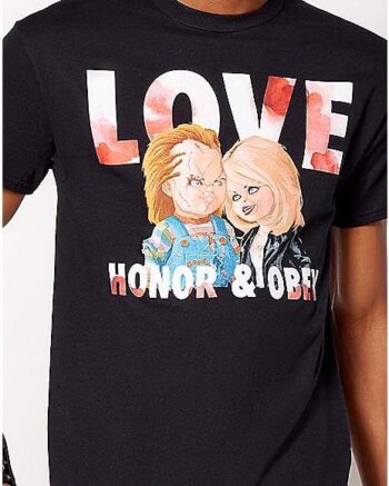 Love Honor and Obey T Shirt - Bride of Chucky