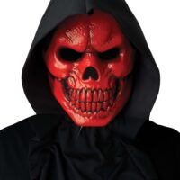 Red Skull Light Up Adult Mask