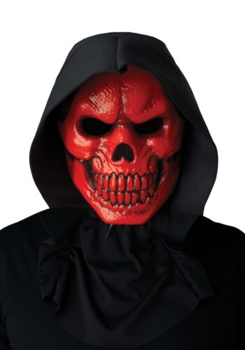 Red Skull Light Up Adult Mask