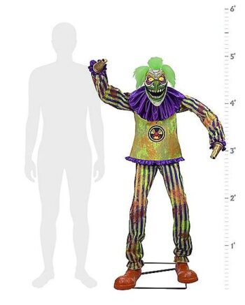 6 Ft Nozzles the Clown Animatronic