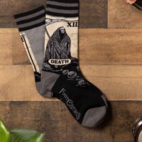 Death Tarot Card Socks for Adults