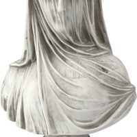 Design Toscano NG31524 The Veiled Maiden Sculptural Bust,white