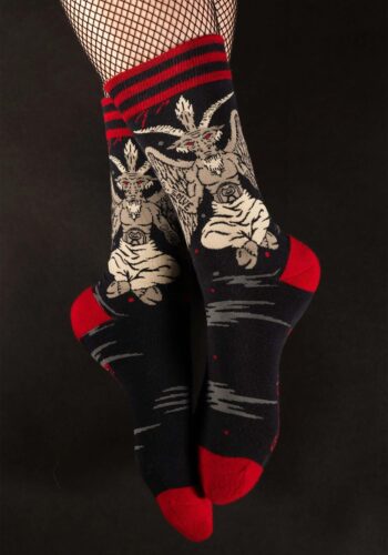 Evil AF Baphomet Socks for Adults