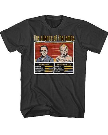 Hannibal vs Buffalo Bill T Shirt - The Silence of the Lambs