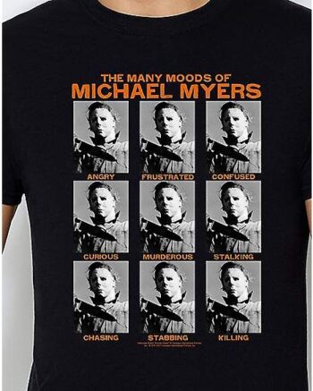 The Many Moods of Michael Myers T Shirt - Halloween