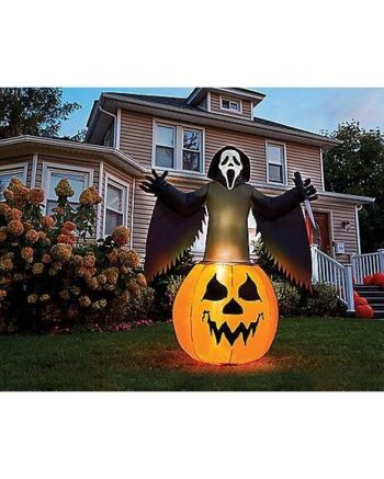 6 Ft Light-Up Ghost Face ® Inflatable