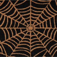 Calloway Mills 101951729 Scary Web Doormat, 17x29, Black and Natural