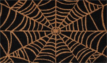 Calloway Mills 101951729 Scary Web Doormat, 17x29, Black and Natural