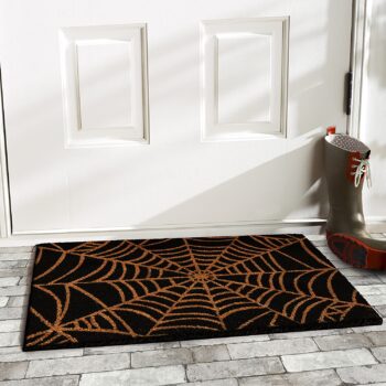 Calloway Mills 101951729 Scary Web Doormat, 17x29, Black and Natural