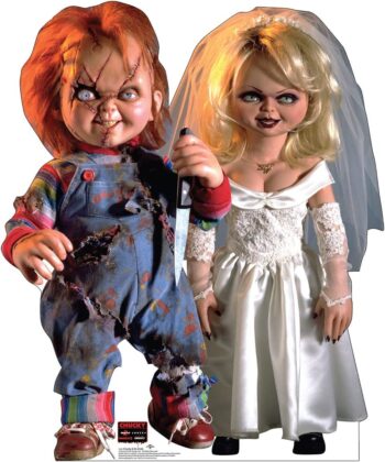 Cardboard People Advanced Graphics Chucky and His Bride Life Size Cardboard Cutout Standup - Bride of Chucky (1998 Film)