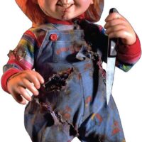 Cardboard People Advanced Graphics Chucky with Knife Life Size Cardboard Cutout Standup - Child's Play