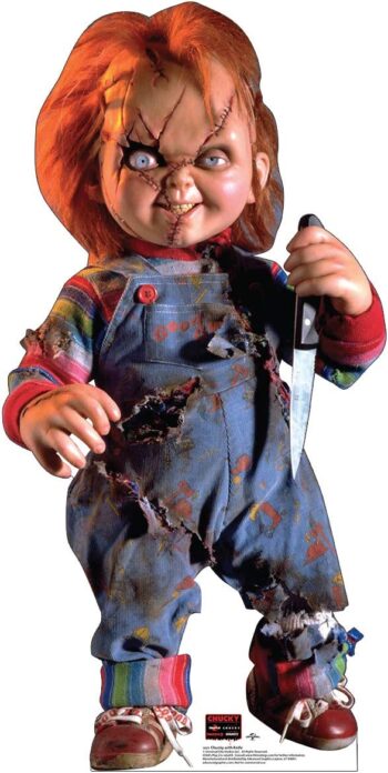 Cardboard People Advanced Graphics Chucky with Knife Life Size Cardboard Cutout Standup - Child's Play