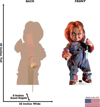 Cardboard People Advanced Graphics Chucky with Knife Life Size Cardboard Cutout Standup - Child's Play