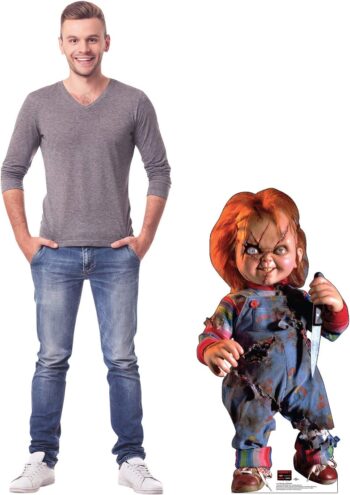 Cardboard People Advanced Graphics Chucky with Knife Life Size Cardboard Cutout Standup - Child's Play