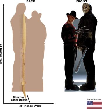 Cardboard People Advanced Graphics Freddy vs. Jason Life Size Cardboard Cutout Standup - Freddy vs. Jason (2003 Film)