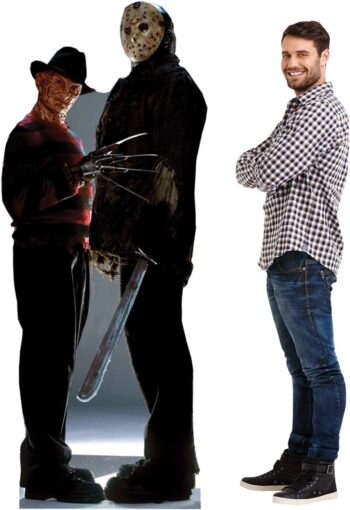 Cardboard People Advanced Graphics Freddy vs. Jason Life Size Cardboard Cutout Standup - Freddy vs. Jason (2003 Film)