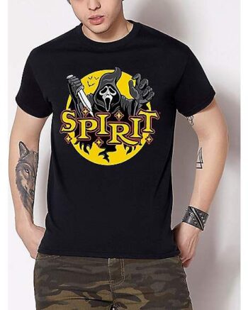 Ghost Face ® Spirit Halloween Logo T Shirt