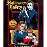 Halloween Safety Michael Myers Fleece Blanket - Steven Rhodes