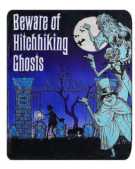 Hitchhiking Ghosts The Haunted Mansion Fleece Blanket - Disney