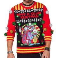 Light-Up Killer Kristmas Ugly Christmas Sweater - Killer Klowns from Outer Space