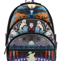 Loungefly Disney Nightmare Before Christmas Glow Triple Pocket Mini Backpack