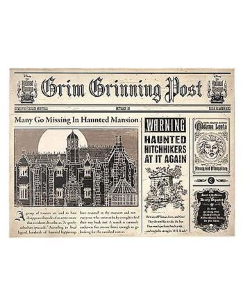 Newspaper Sign - Haunted Mansion