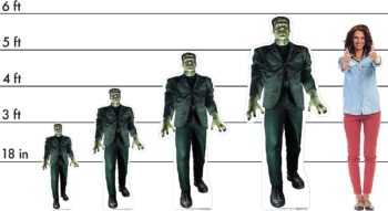 Party City Frankenstein’s Monster Life-Size Cardboard Cutout Standee, Halloween Decorations, Freestanding, 6’ H