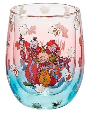 Popcorn Killer Klowns From Outer Space Stemless Wine Glass - 13 oz.