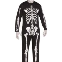 Skeleton Jumpsuit Costume for Adults