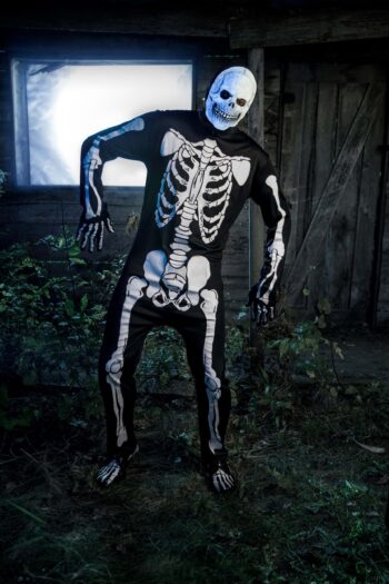 Skeleton Jumpsuit Costume for Adults